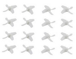 Shcong JJRC H67 RC quadcopter drone accessories list spare parts main blades (White 16pcs)