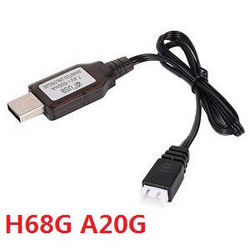 Shcong JJRC A20 A20W A20G RC quadcopter drone accessories list spare parts USB charger wire 7.4V (H68G A20G)