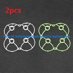 Shcong JJRC H7 quadcopter accessories list spare parts outer frame protection set (White+Green 2pcs)