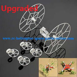 Shcong JJRC H7 quadcopter accessories list spare parts outer frame protection set (Upgraded White)