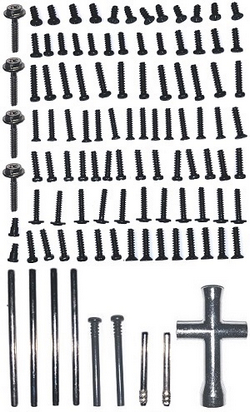 Haiboxing HBX 2105A T10 T10PRO screws set + fixed metal bar + tire wrench