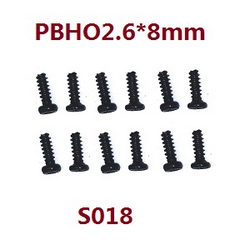 Haiboxing HBX 2105A T10 T10PRO Pan Head Self Tapping Screws (12P) PBHO2.6*8mm S018