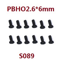 Haiboxing HBX 2105A T10 T10PRO Pan Head Self Tapping Screws(12P)PBHO2.6*6mm S089