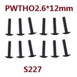 Haiboxing HBX 2105A T10 T10PRO Flange Head Self Tapping Screws (12P) PWTHO2.6*12mm S227