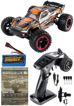 Haiboxing HBX 2105A RC car with 1 battery RTR Orange