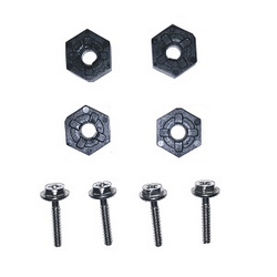 Haiboxing HBX 2105A T10 T10PRO hexagon wheel seat adapter and fixed screws for the tires