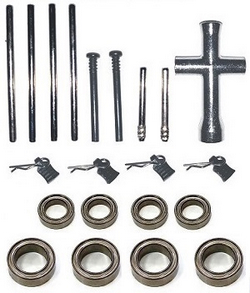 Haiboxing HBX 2105A T10 T10PRO fixed metal bar + tire wrench + R shape pin + bearings set