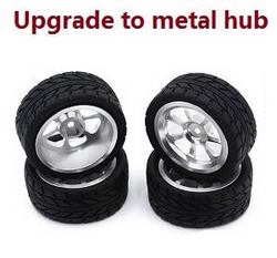 Haiboxing HBX 2105A T10 T10PRO upgrade to metal hub tires Silver