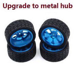 Haiboxing HBX 2105A T10 T10PRO upgrade to metal hub tires Blue
