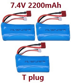 Haiboxing HBX 2105A T10 T10PRO 7.4V 2200mAh battery Red T Plug 3pcs
