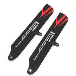 Shcong Hisky HCP100 FBL100 MCPX RC Helicopter accessories list spare parts main blades (Black-Orange or Random color)