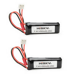 Shcong Hisky HCP100S RC Helicopter accessories list spare parts 7.4V 450mAh battery 2pcs