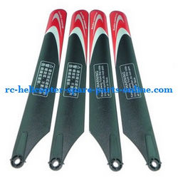 Shcong Huan Qi HQ823 helicopter accessories list spare parts main blades (Red)