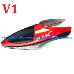 Shcong Huan Qi HQ 848 848B 848C RC helicopter accessories list spare parts head cover (Red V1)