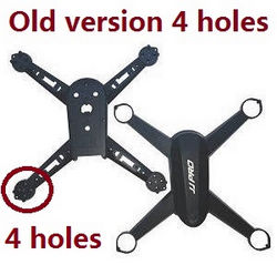 Shcong JJRC JJPRO X5 X5P RC Drone Quadcopter accessories list spare parts upper and lower cover (Old version 4 holes) Black