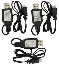 Shcong JJRC M03 E160 Yu Xiang F1 RC Helicopter accessories list spare parts 7.4V USB charger wire 3pcs