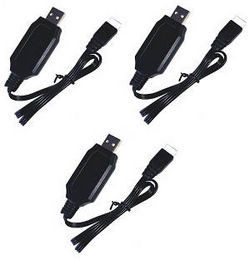 Shcong JJRC M05 E130 Yu Xiang F03 RC Helicopter accessories list spare parts USB charger wire 3pcs