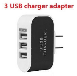 JJRC Q117-A B C D Q132-A B C D SCY-16101 SCY-16102 SCY-16103 SCY-16103A SCY-16201 and pro brushless 3 USB charger adapter