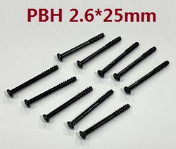 JJRC Q117-A B C D Q132-A B C D SCY-16101 SCY-16102 SCY-16103 SCY-16103A SCY-16201 and pro brushless pan head self-taping screws 2.6*25mm 6104