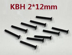 JJRC Q117-A B C D Q132-A B C D SCY-16101 SCY-16102 SCY-16103 SCY-16103A SCY-16201 and pro brushless flat head self-taping screws KB 2*12mm