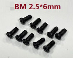 JJRC Q117-A B C D Q132-A B C D SCY-16101 SCY-16102 SCY-16103 SCY-16103A SCY-16201 and pro brushless motor mount screws 2.5*6mm 6100