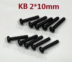 JJRC Q117-A B C D Q132-A B C D SCY-16101 SCY-16102 SCY-16103 SCY-16103A SCY-16201 and pro brushless flat head self-taping screws KB 2*10mm 6111