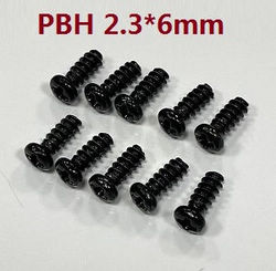 JJRC Q117-A B C D Q132-A B C D SCY-16101 SCY-16102 SCY-16103 SCY-16103A SCY-16201 and pro brushless flat head self-taping screws KB 2.3*6mm 6110