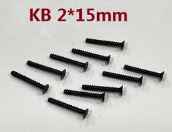 JJRC Q117-A B C D Q132-A B C D SCY-16101 SCY-16102 SCY-16103 SCY-16103A SCY-16201 and pro brushless flat head self-taping machine screws 2*15mm 6112