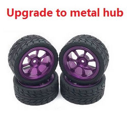 JJRC Q117-E Q117-F Q117-G SCY-16301 SCY-16302 SCY-16303 upgrade to metal hub tires wheels (Purple)