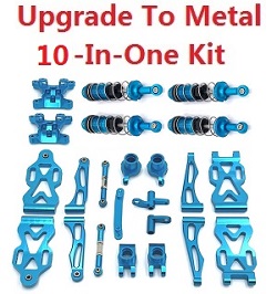 JJRC Q117-A B C D Q132-A B C D SCY-16101 SCY-16102 SCY-16103 SCY-16103A SCY-16201 upgrade to metal accessories 10-In-One kit Blue
