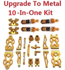 JJRC Q117-A B C D Q132-A B C D SCY-16101 SCY-16102 SCY-16103 SCY-16103A SCY-16201 upgrade to metal accessories 10-In-One kit Gold