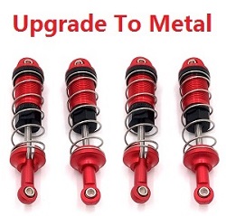 JJRC Q117-A B C D Q132-A B C D SCY-16101 SCY-16102 SCY-16103 SCY-16103A SCY-16201 and pro brushless shock absorbers (upgrade to metal) Red