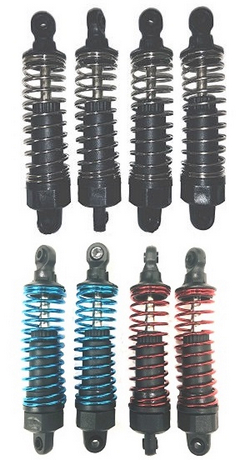 JJRC Q130 Q141 Q130A Q130B Q141A Q141B D843 D847 GB1017 GB1018 Pro shock absorber assembly 8pcs 6027 Silver + Red + Blue