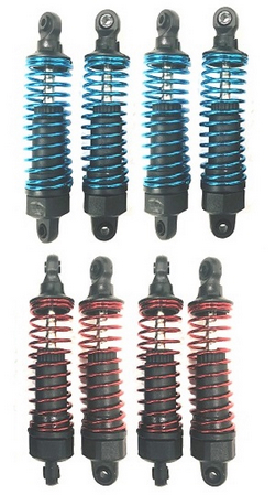 JJRC Q130 Q141 Q130A Q130B Q141A Q141B D843 D847 GB1017 GB1018 Pro shock absorber assembly 8pcs 6027 Red + Blue - Click Image to Close