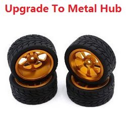 JJRC Q130 Q141 Q130A Q130B Q141A Q141B D843 D847 GB1017 GB1018 Pro upgrade to metal hub tires set Gold