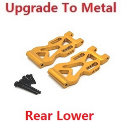 JJRC Q130 Q141 Q130A Q130B Q141A Q141B D843 D847 GB1017 GB1018 Pro upgrade to metal rear lower sway arms(L/R) Gold