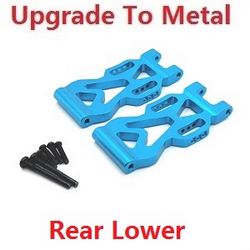 JJRC Q130 Q141 Q130A Q130B Q141A Q141B D843 D847 GB1017 GB1018 Pro upgrade to metal rear lower sway arms(L/R) Blue - Click Image to Close