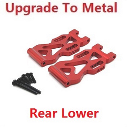 JJRC Q130 Q141 Q130A Q130B Q141A Q141B D843 D847 GB1017 GB1018 Pro upgrade to metal rear lower sway arms(L/R) Red