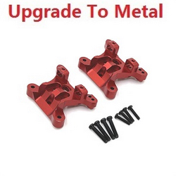 JJRC Q130 Q141 Q130A Q130B Q141A Q141B D843 D847 GB1017 GB1018 Pro upgrade to metal front and rear universal shock mount Red - Click Image to Close