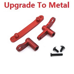 JJRC Q130 Q141 Q130A Q130B Q141A Q141B D843 D847 GB1017 GB1018 Pro upgrade to metal steering crank arm set Red