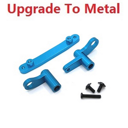 JJRC Q130 Q141 Q130A Q130B Q141A Q141B D843 D847 GB1017 GB1018 Pro upgrade to metal steering crank arm set Blue - Click Image to Close