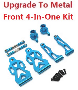 JJRC Q130 Q141 Q130A Q130B Q141A Q141B D843 D847 GB1017 GB1018 Pro upgrade to metal 4-In-One Kit Blue - Click Image to Close