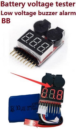 JJRC Q130 Q141 Q130A Q130B Q141A Q141B D843 D847 GB1017 GB1018 Pro Lipo battery voltage tester low voltage buzzer alarm (1-8s)