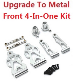 JJRC Q130 Q141 Q130A Q130B Q141A Q141B D843 D847 GB1017 GB1018 Pro upgrade to metal 4-In-One Kit Silver - Click Image to Close