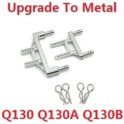 JJRC Q130 Q141 Q130A Q130B Q141A Q141B D843 D847 GB1017 GB1018 Pro upgrade to metal body pillars front and rear Silver For Q130 Q130A Q130B