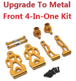 JJRC Q130 Q141 Q130A Q130B Q141A Q141B D843 D847 GB1017 GB1018 Pro upgrade to metal 4-In-One Kit Gold - Click Image to Close