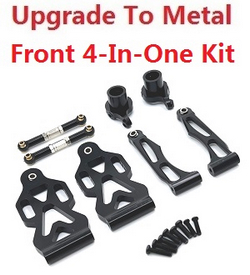 JJRC Q130 Q141 Q130A Q130B Q141A Q141B D843 D847 GB1017 GB1018 Pro upgrade to metal 4-In-One Kit Black - Click Image to Close