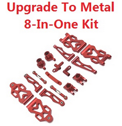 JJRC Q130 Q141 Q130A Q130B Q141A Q141B D843 D847 GB1017 GB1018 Pro upgrade to metal 8-In-One Kit Red