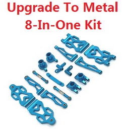 JJRC Q130 Q141 Q130A Q130B Q141A Q141B D843 D847 GB1017 GB1018 Pro upgrade to metal 8-In-One Kit Blue - Click Image to Close