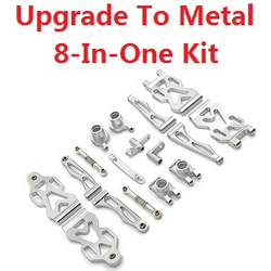 JJRC Q130 Q141 Q130A Q130B Q141A Q141B D843 D847 GB1017 GB1018 Pro upgrade to metal 8-In-One Kit Silver